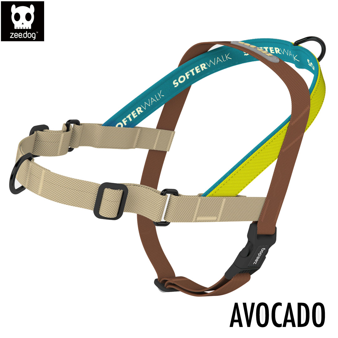 zee.dog ジードッグ SOFTER-WALK HARNESS/ソフターウォークハーネス　AVOCADO(アボカド) サイズS (小型犬用) 390973 【ポイント10倍】【5月末まで】 2