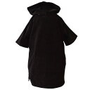 ツールス TOOLS TLS COTTON PONCHO RICH BLACK コットンポンチョ リッチブラック キッズ(120)