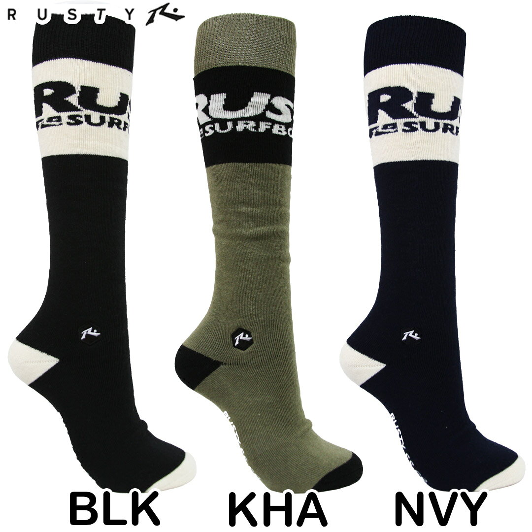 RUSTY ラスティ　933-938 メンズソックス　スノーソックス　25-27cm 933938　