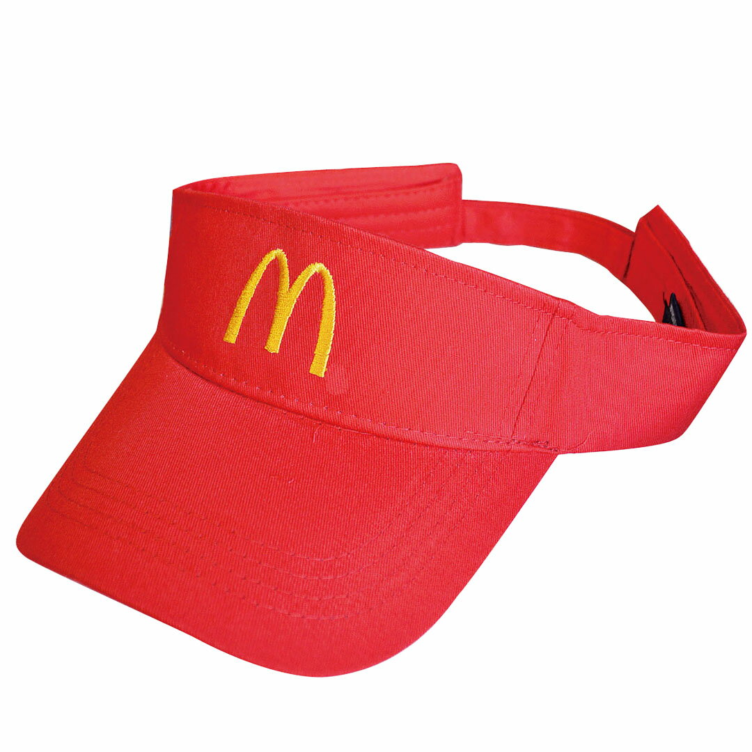 スーパーセール10％OFF　MC / VISOR RED　マクドナルド バイザー サンバイザー　アメリカン雑貨 UNITE ENTERPRISE