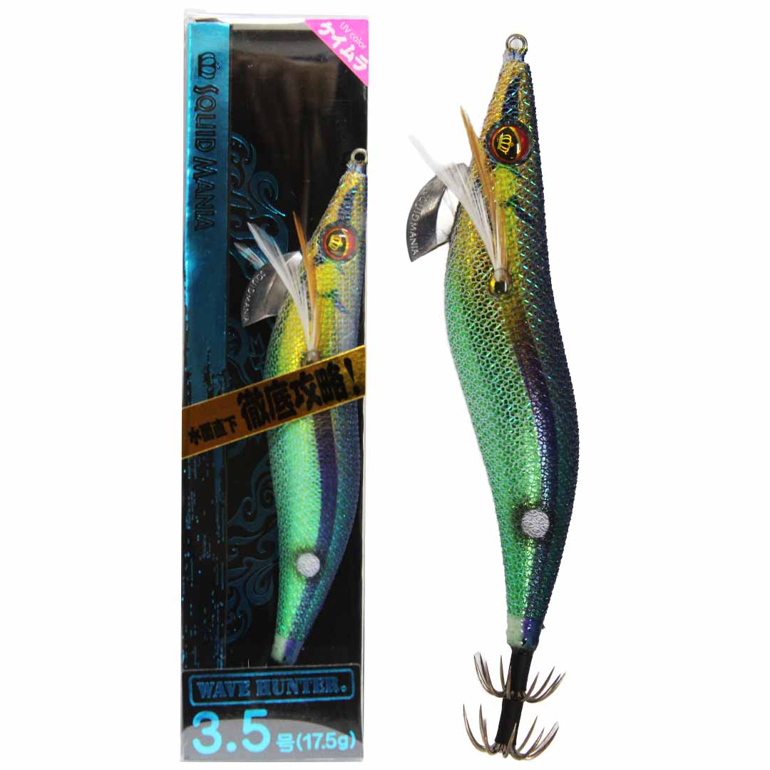 Rakuten - SQUID MANIA スクイッドマニア WAVE HUNTER ウェーブハンター 3.5号　カラー/40_即抱きグリーン　スーパーシャロー　エギ　　