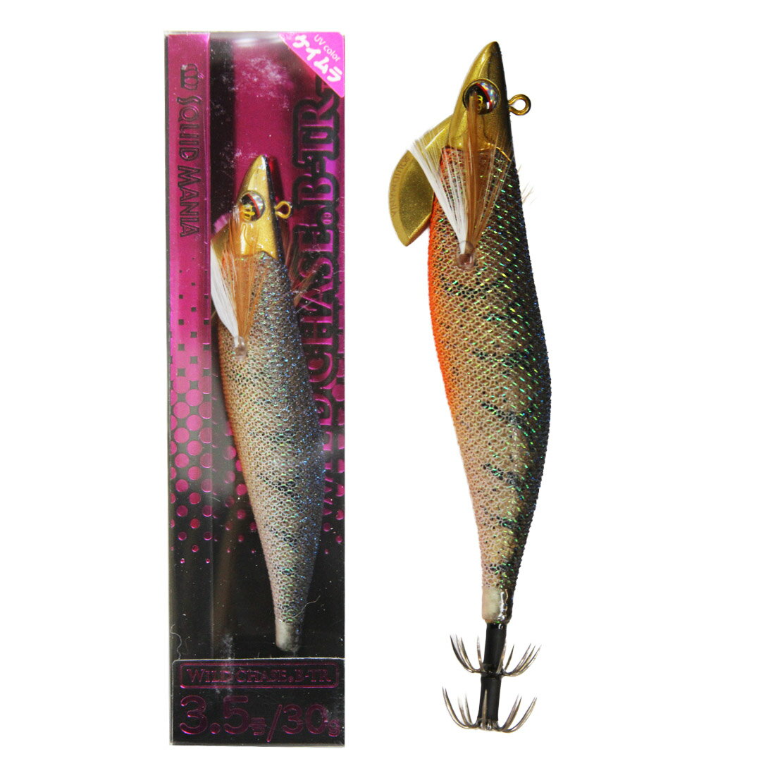 Rakuten - SQUID MANIA スクイッドマニア WILD CHASE/B-TR ワイルドチェイス/B-TR 3.5号　カラー/BT15_RG/REALヌマエビ(UV)　エギ ボートエギング専用　ティップラン　