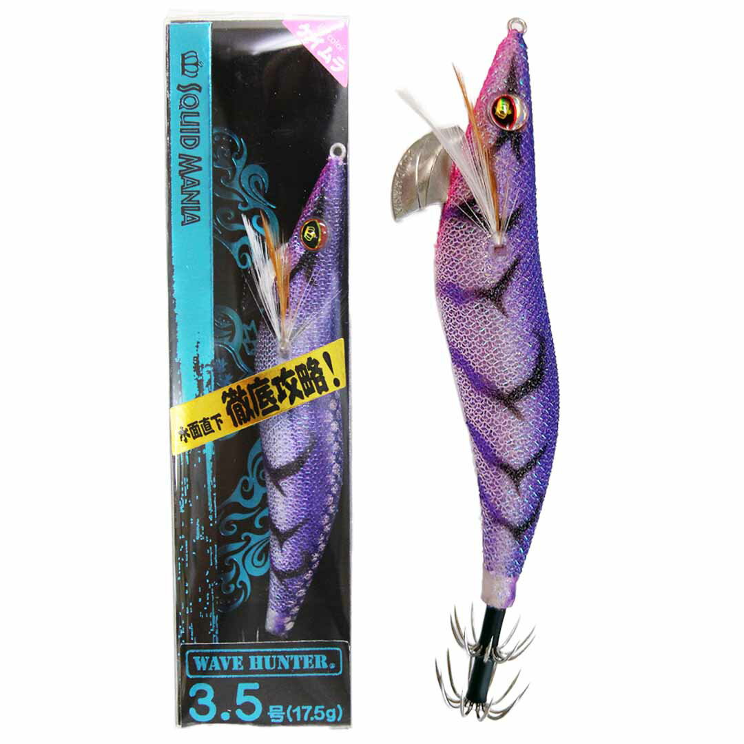 Rakuten - SQUID MANIA スクイッドマニア WAVE HUNTER ウェーブハンター 3.5号　カラー/34_パープルクイーン　スーパーシャロー　エギ　　