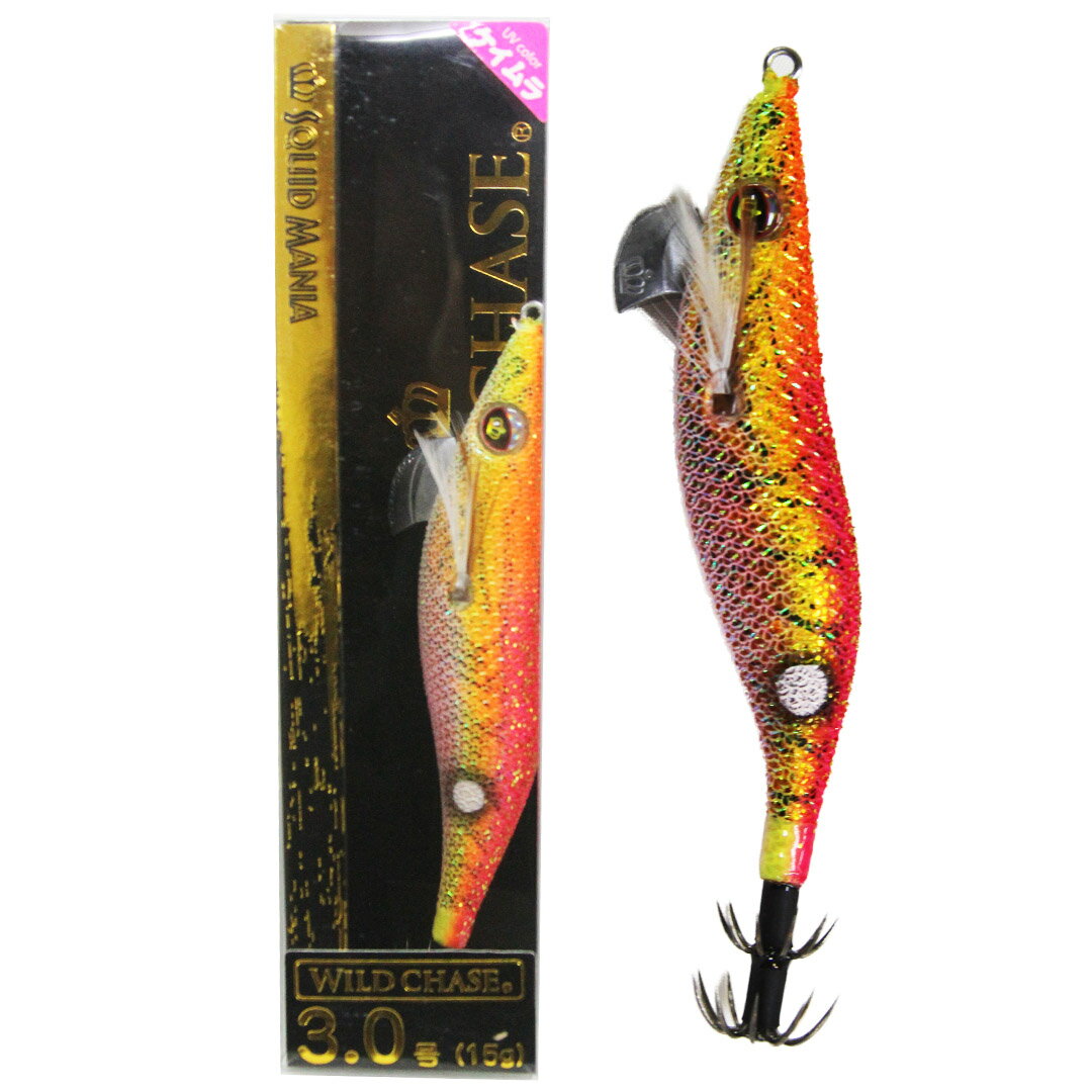 SQUID MANIA スクイッドマニア WILD CHASE ワイルドチェイス 3.0号　カラー/52_RG/閃光ピンクゴールド(UV)　エギ　