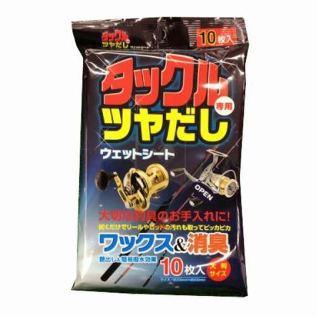 大成薬品　タックル専用ツヤだしウェットシート　10枚入　115111　ロッド用　4954215808110　