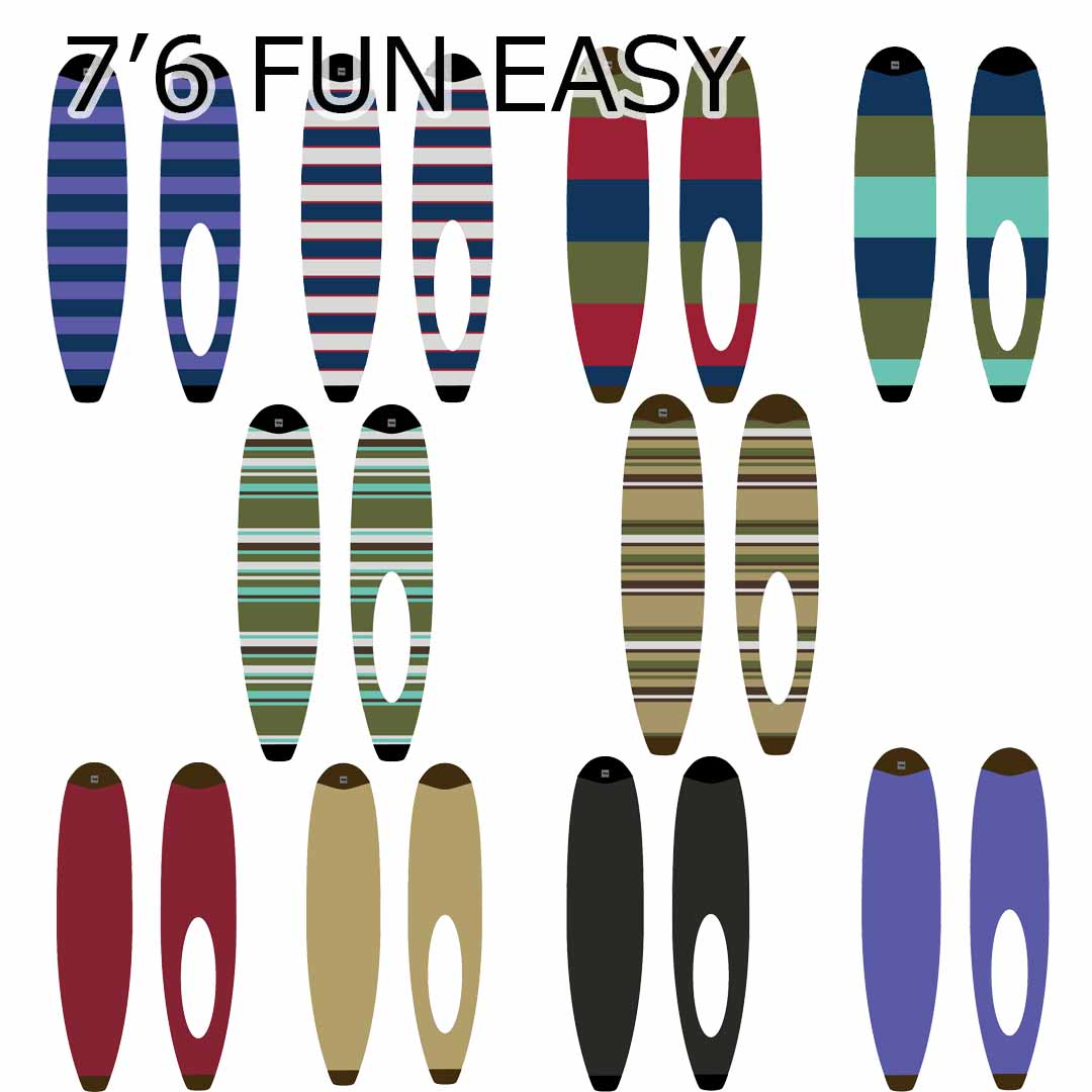 ツールスTLS　KNIT CASE　7’6FUN　EASY STYLE ニットケース イージースタイル　ソフトファンサーフボードケース
