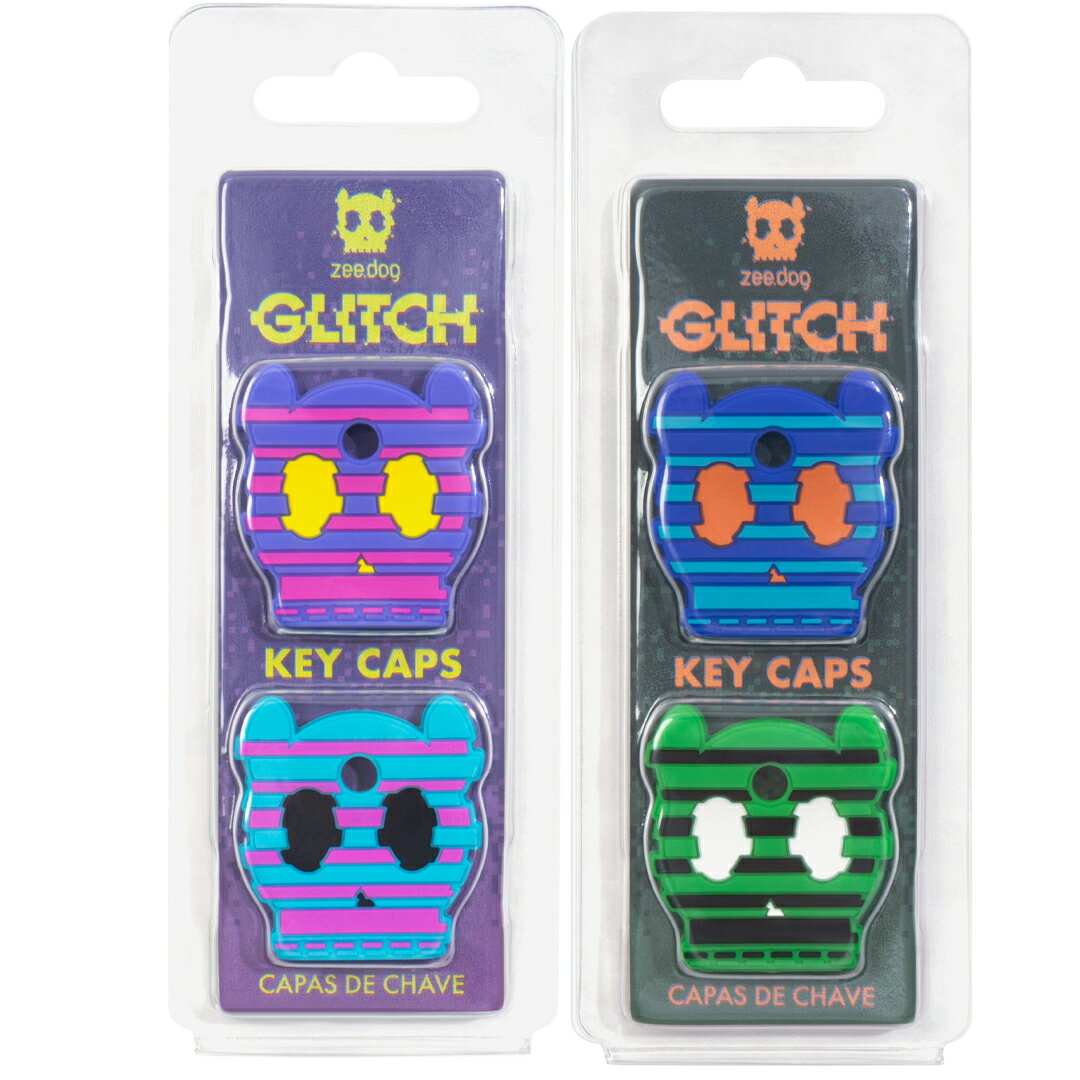 zee.dog ジードッグ　KEY CAP キーキャップ(2個入)　GLITCH COLLECTION グリッチコレクション 【ポイン..