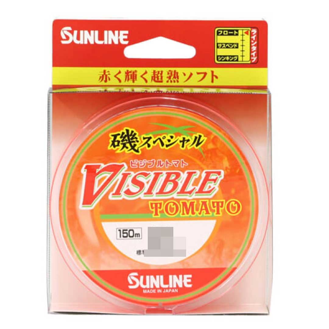 サンライン SUNLINE 磯スペシャル ビジブルトマト 150m 1.5号/1.75号/2号/2.5号/3号/4号/5号 オレンジレッド ナイロン 釣り糸