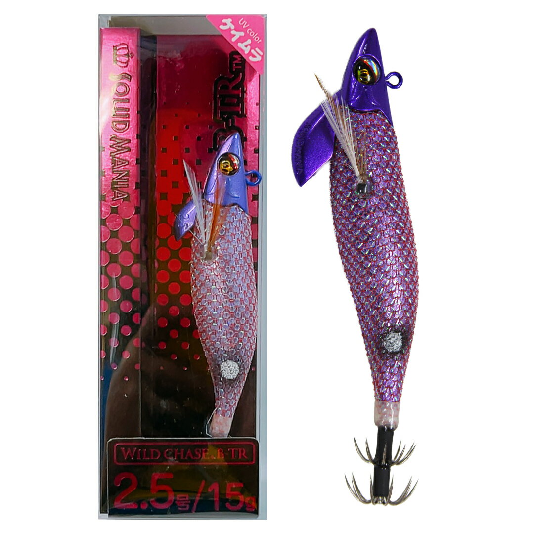 樂天商城 - SQUID MANIA スクイッドマニア WILD CHASE/B-TR ワイルドチェイス/B-TR 2.5号　カラー/BT08_澄み潮パープル(UV)　エギ ボートエギング専用　
