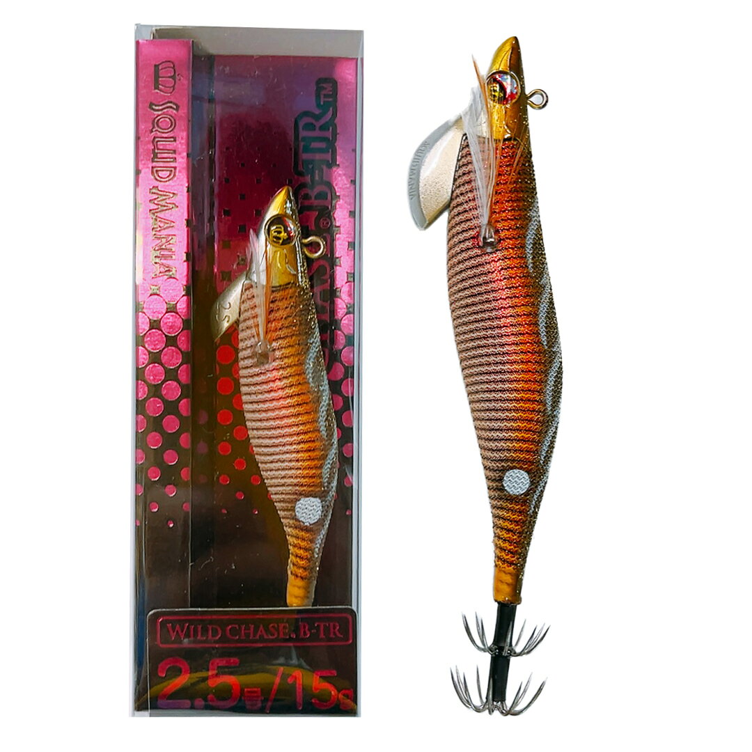乐天商城 - SQUID MANIA スクイッドマニア WILD CHASE/B-TR ワイルドチェイス/B-TR 2.5号　カラー/BT22_RG/鬼ハゼRED　エギ ボートエギング専用　