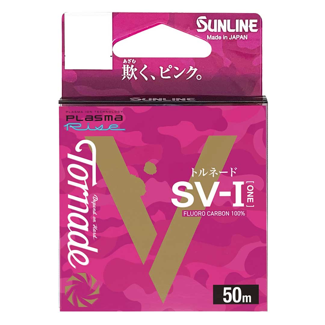 サンライン SUNLINE トルネード SV-1 50m 4号/5号 ピンク フロロカーボン 釣り糸