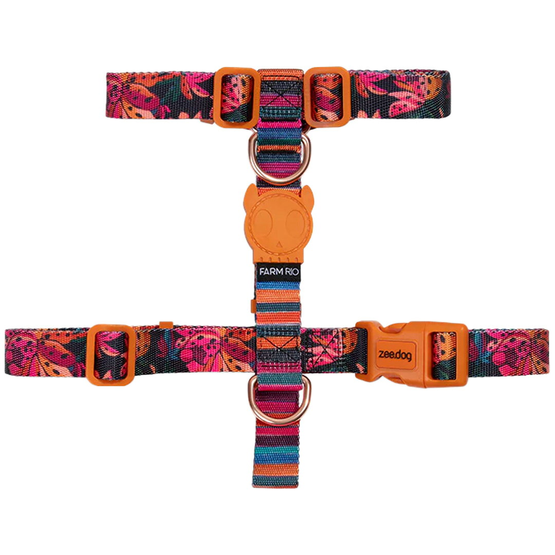 zee.dog ジードッグ H-HARNESS/Hハーネス SELVA(セルバ) サイズL (大型犬用) 760057　FARM RIO COLLECT..
