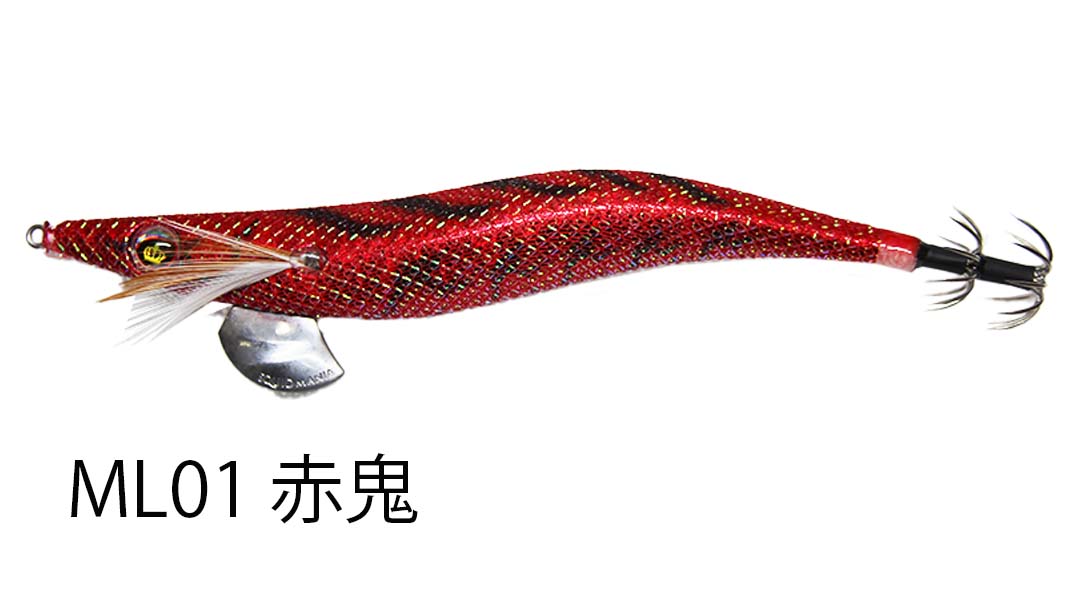 Rakuten - スクイッドマニアSQUID MANIA　ワイルドチェイスナイトシェードWILD CHASE NIGHT SHADE 4.0号PLUS　#ML01赤鬼　4582740989891　エギ　