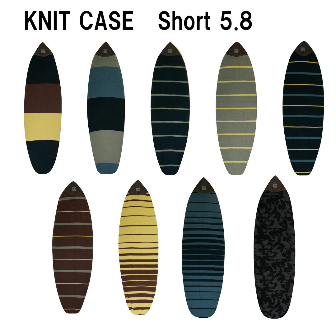 【 TLS KNIT CASE SERIES（BASIC）5'8 SHORT】 ・TLS オリジナルニットケース ・ノーズから差し込むベーシックタイプ ・ノースコーンに2mmPEパッド搭載 ・伸縮性が高くサーフボードを収納しやすい ・吸水性、速乾性に優れた軽量素材 ・ドローコード式 ・スクラッチ傷などからサーフボードを防ぐ ・ワックス汚れを防ぐ ・ハードケースのインナーにもオススメ ＊すべてのサーフボードを収納できるわけではありません。あらかじめご了承ください。 他のモールと併用販売しております 売り切れる場合もございます。 予め、ご了承お願いいたします。 ご不明な点はご遠慮なくお問い合わせください。 メーカー希望小売価格はメーカーカタログに基づいて掲載しています