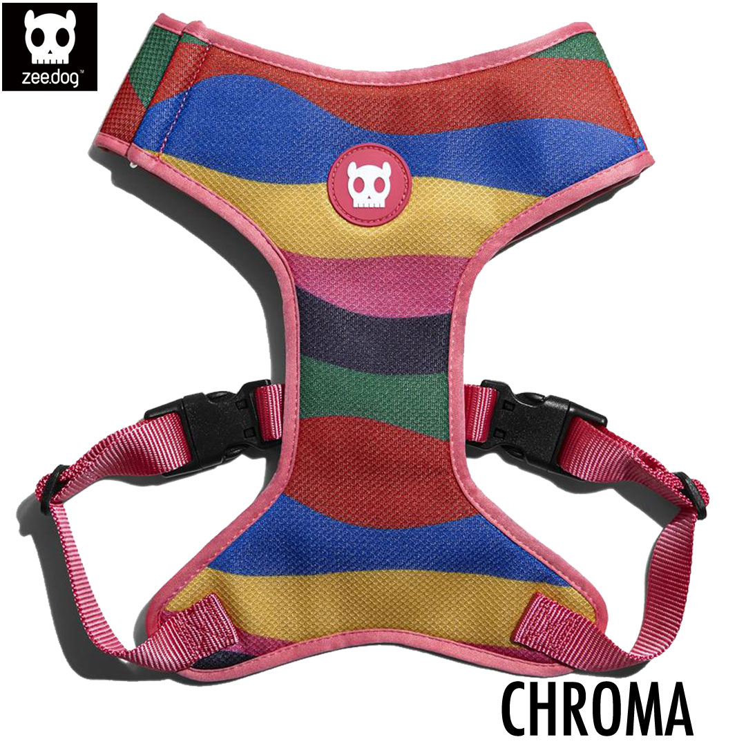 ジードッグzee.dog ADJUSTABLE MESH HARNESSES/アジャスタブル メッシュ ハーネス CHROMA(クロマ) サイズL (大型犬用) 395615 1点のみメール便配送可能 犬　散歩　ハーネス　【ポイント10倍】【9月末まで】