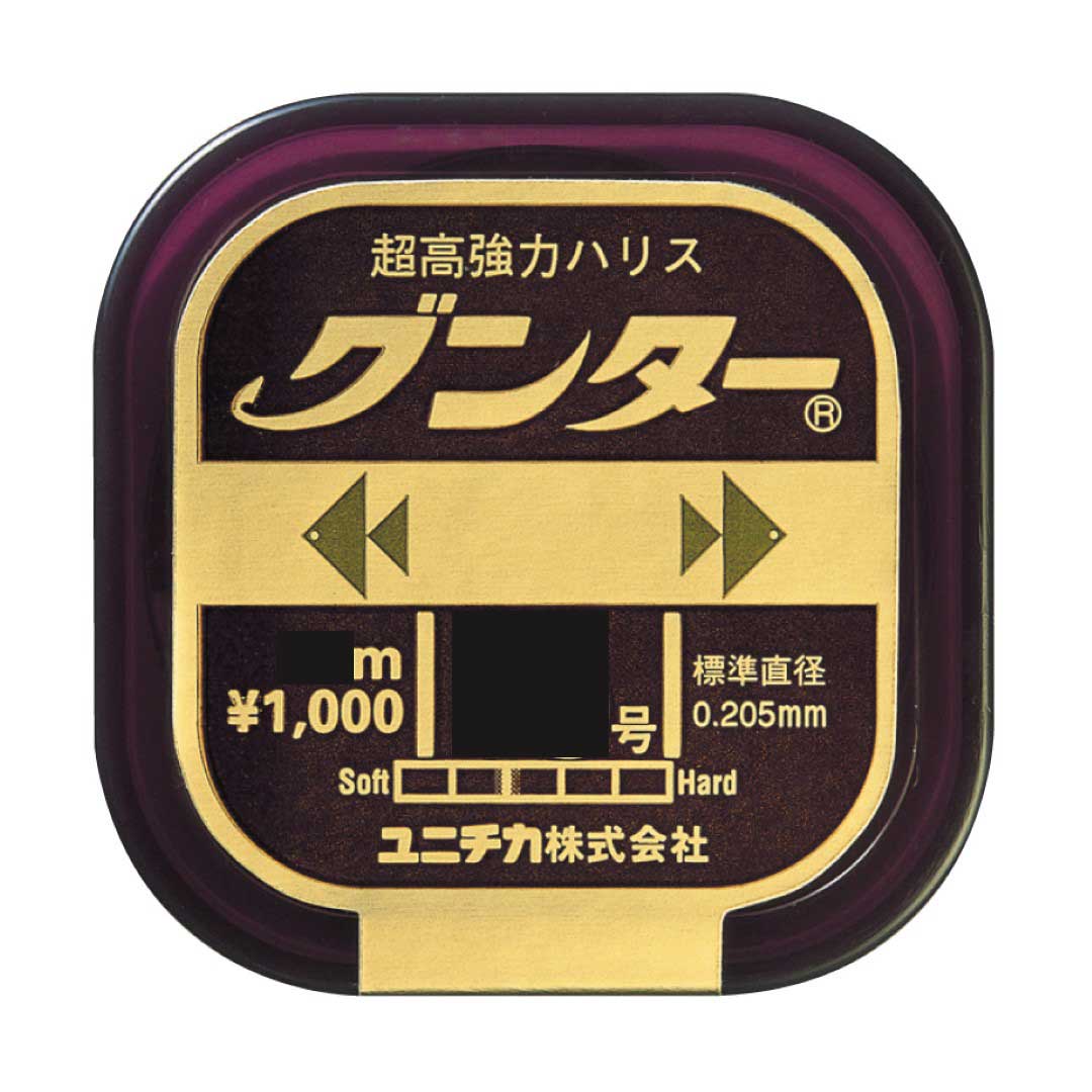 ユニチカ UNITIKA グンター 10m 6号/7号/8号/10号 カモフラージュブラウン ナイロンハリス