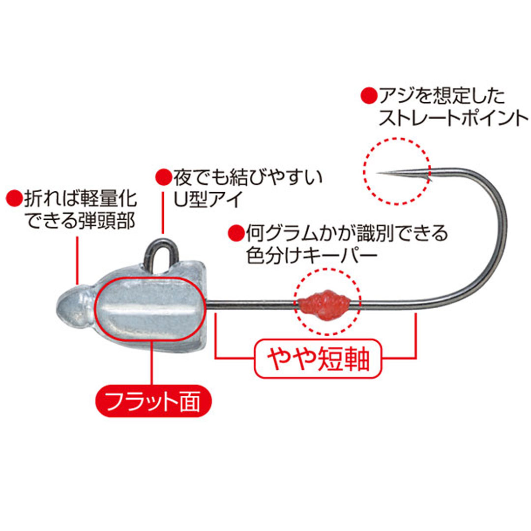 OWNER オーナーばり　アジ弾丸　JH-84 ジグヘッド 3