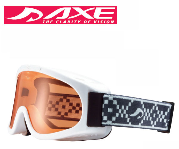 アックス AXE ジュニアゴーグル AX220-ST WTホワイト×オレンジ【 あす楽 】スキー スノーボード 必需品 子供用 ゴーグル 日本製