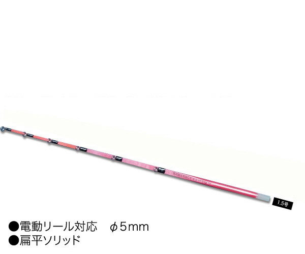 プロトラスト PRO TRUST ワカサギ 穂先 高感度 扁平ソリッド仕様 1.5-30cm レッド ...