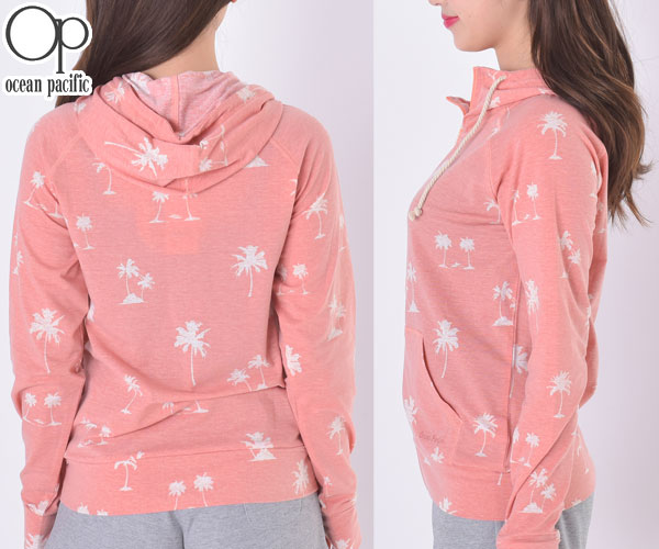 オーピー OP 526-444 レディースラッシュガード ( ジップアップ長袖 ) UVカット/UPF50+のレディース長袖ジップアップパーカ型ラッシュガード