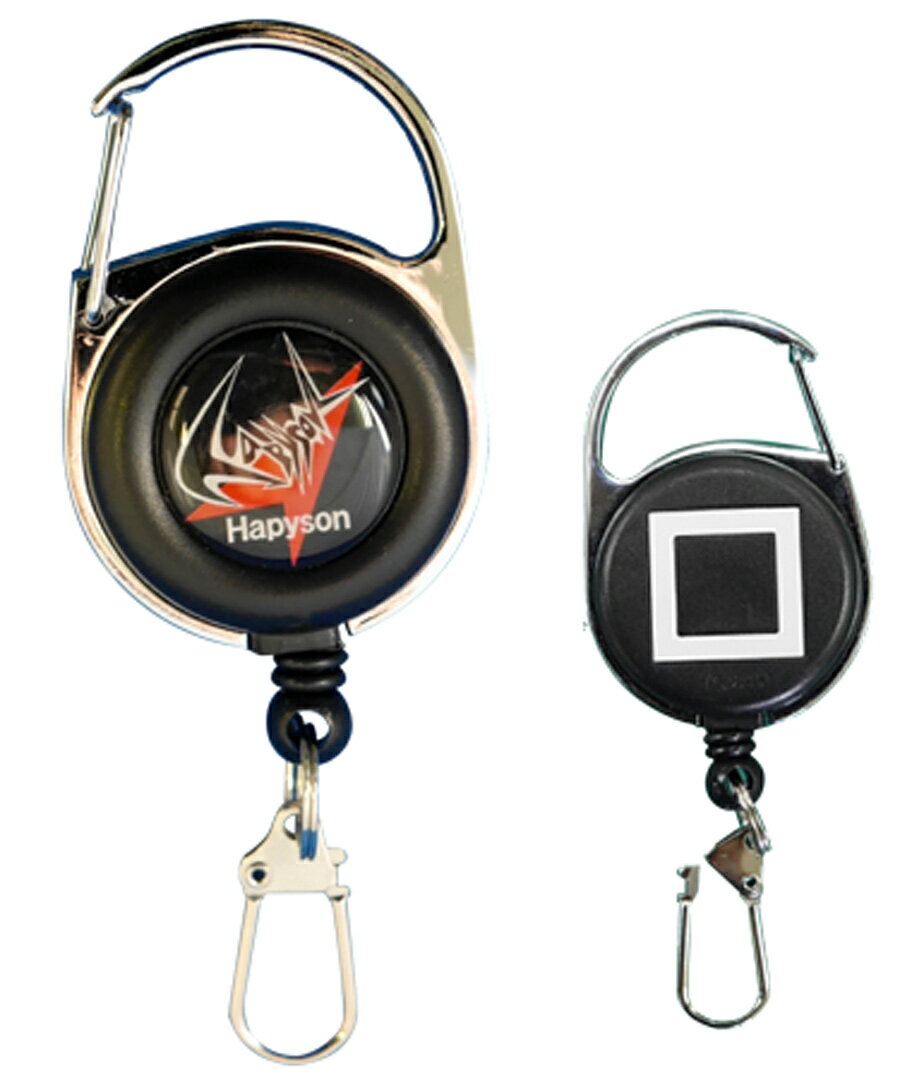 ハピソン HAPYSON 計測ピンオンリール YQ-840 釣り用魚計測器具アプリで簡単計測ができるマーカーつき