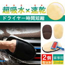 2個セット 洗車グローブ 自動車 洗浄用 グローブ 車用 超吸水 速乾 シャワー 室内 拭き上げ 掃除 風呂場 傷防止 ふき取り キッチン 家事用