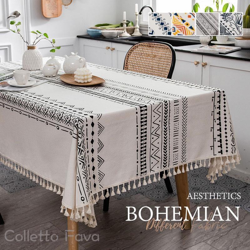 テーブルクロス 北欧 撥水 防水 防油 耐熱 長方形 テーブルマット 長方形タイプ 食卓カバー 汚れ防止 ずれにくい リビング ダイニング 家庭用