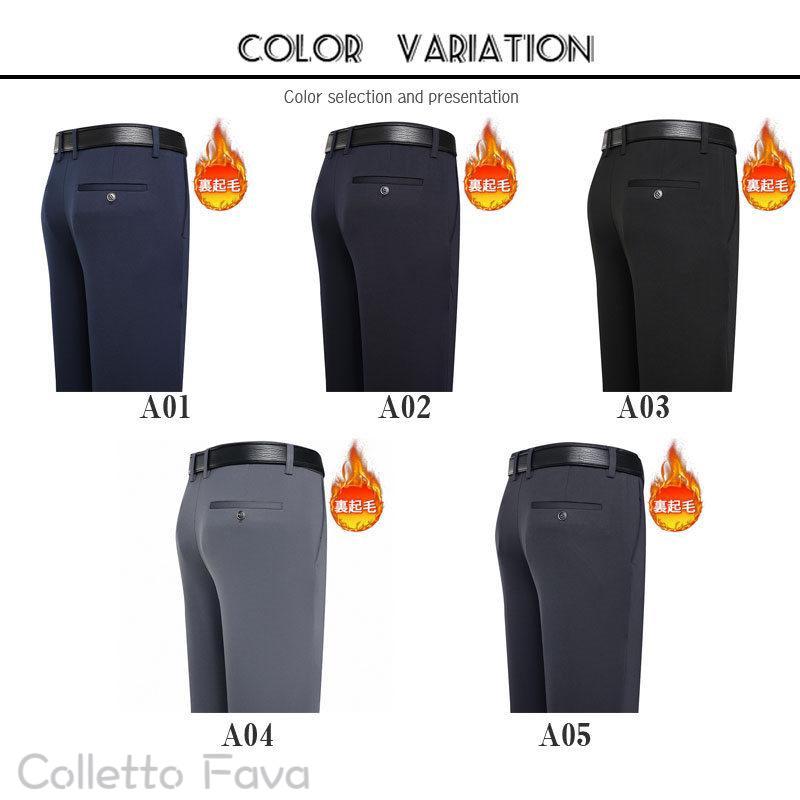 スラックス メンズ 裏起毛 ビジネスパンツ 秋 冬 暖パン あったか 防寒 防寒 厚手 洗える ズボン 通勤 仕事着 紳士 防風 ス-ツパンツ
