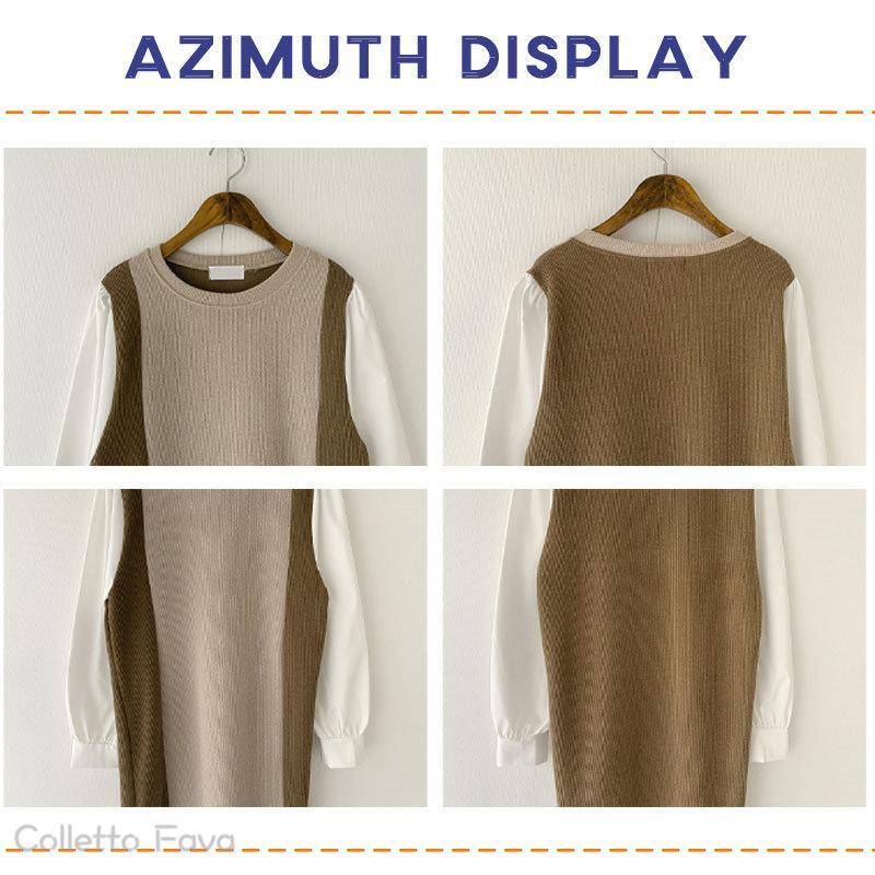 レディース フレンチ ショート丈 長袖 ニット 秋冬 レイヤリング カジュアル おしゃれ 快適 フリーサイズ トップス