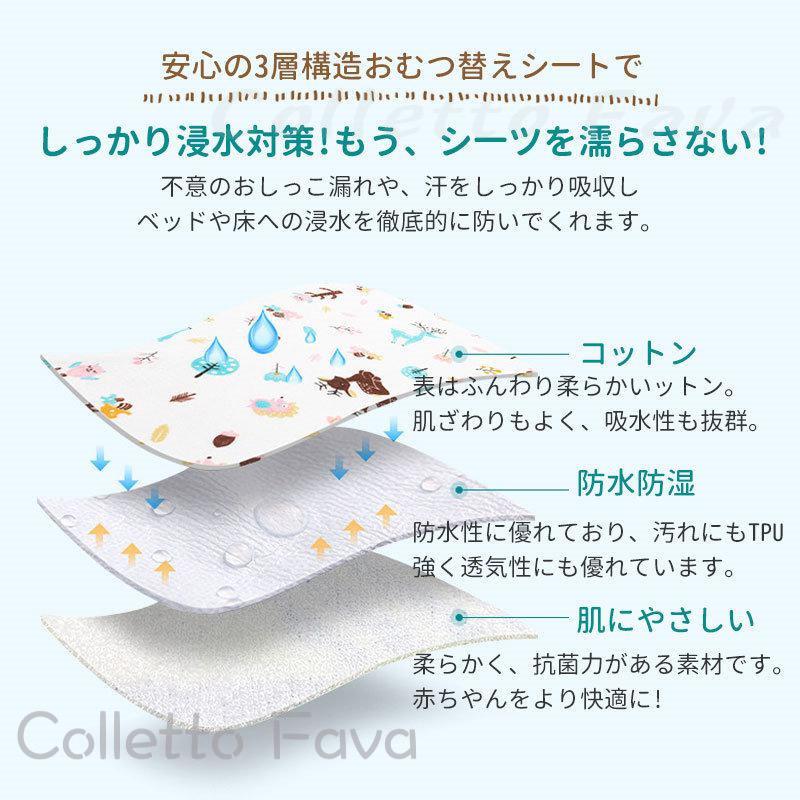 おむつ替えシート 防水 ベビー ペット 介護 おねしょ オムツ 交換 マット 防水シー...