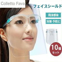 防護メガネ フェイスシールド 10個セット アイシールド 飛沫対策 医療 曇り止め 曇らない ウイルス対策 飛沫防止 花粉症対策 防風 衛生 感染予防