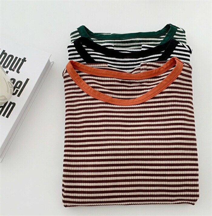 送料無料 tシャツ ボーダー カットソー レディース 春 夏 tシャツ レディース 半袖 クールネック 配色 レディースtシャツ 20代 30代 40代 トップス プルオーバー カジュアル 着回し 着やすい 着回し ナチュラル 定番