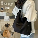 3wayバッグ レディース ショルダーバッグ リュック 3way 2way バッグ かばん 斜めがけ 肩掛けバッグ キャンバス 通学バッグ 帆布 ポケット多い 多収納 整理 大人 大容量 外ポケット きれいめ トートバッグ 学生 シンプル ブラック(4)