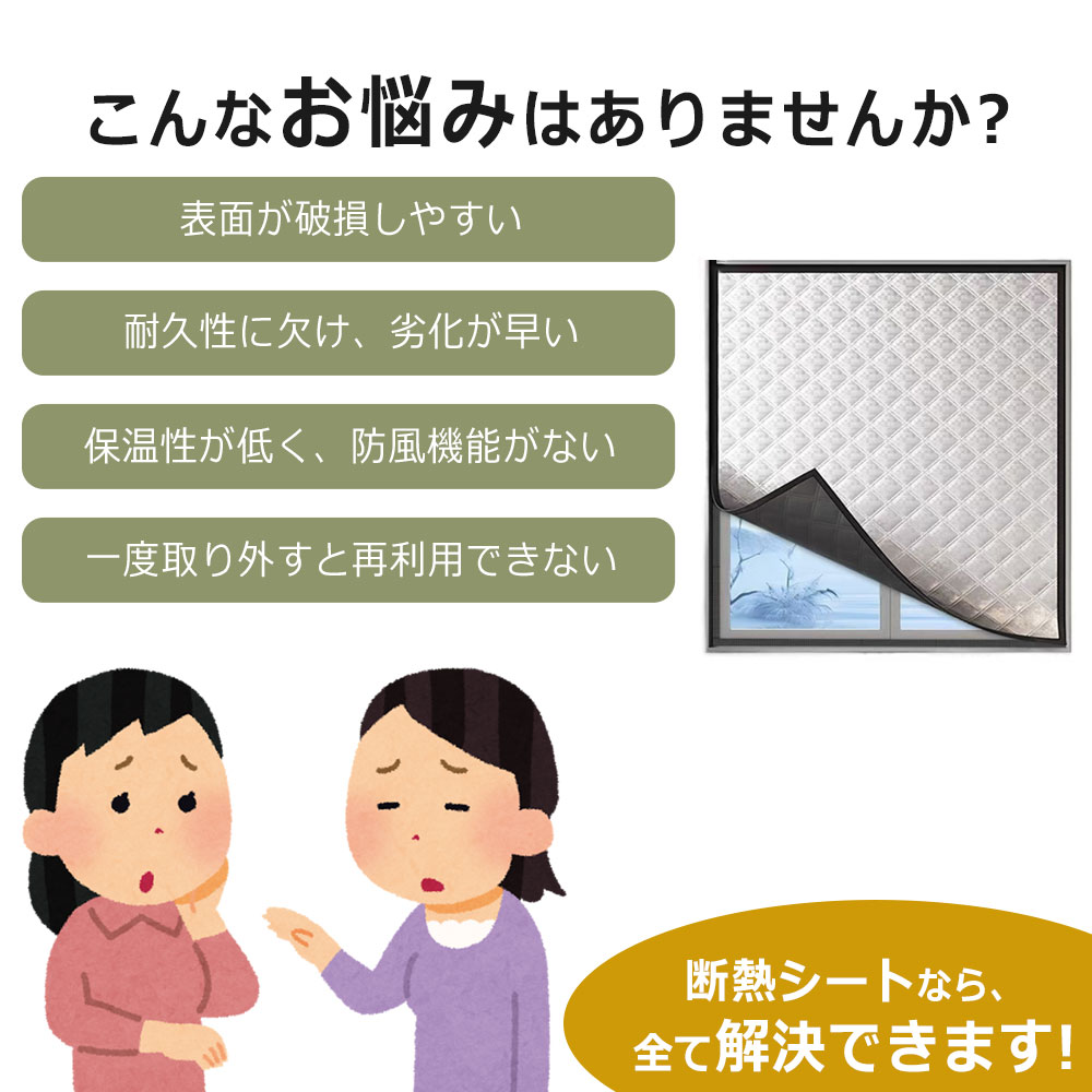 断熱シート 窓 防寒 防風 冷気遮断 窓用断熱シート アルミ 窓防音シート 結露防止 窓ガラス 窓断熱防寒シート 立体的な中綿 3層構造 遮光 断熱性 安全な素材 寒さ対策 貼るだけ 寒さ対策 節電 暖房効果 浴室窓 取り付け簡単 夏冬兼用 マジックテープ付き
