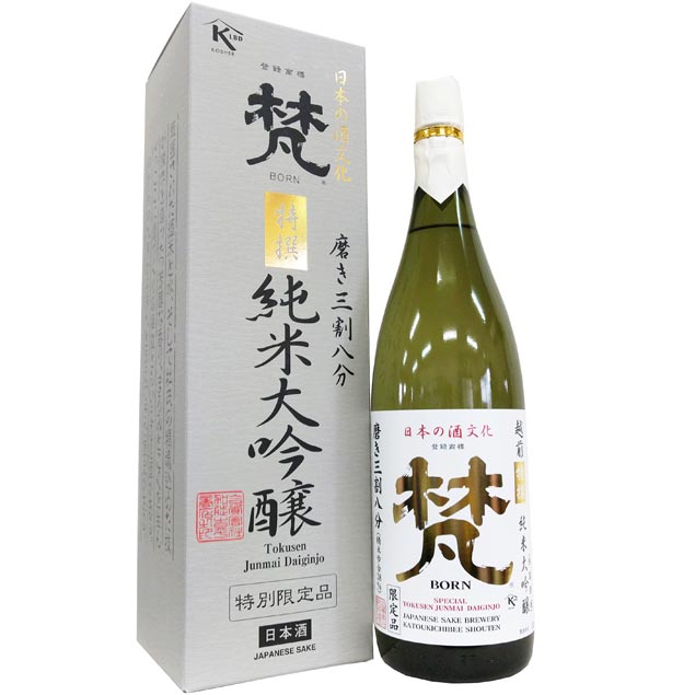 楽天e−Wine梵　特撰純米大吟醸　磨き三割八分　氷温熟成 [1800ml] [加藤吉平商店] [福井]