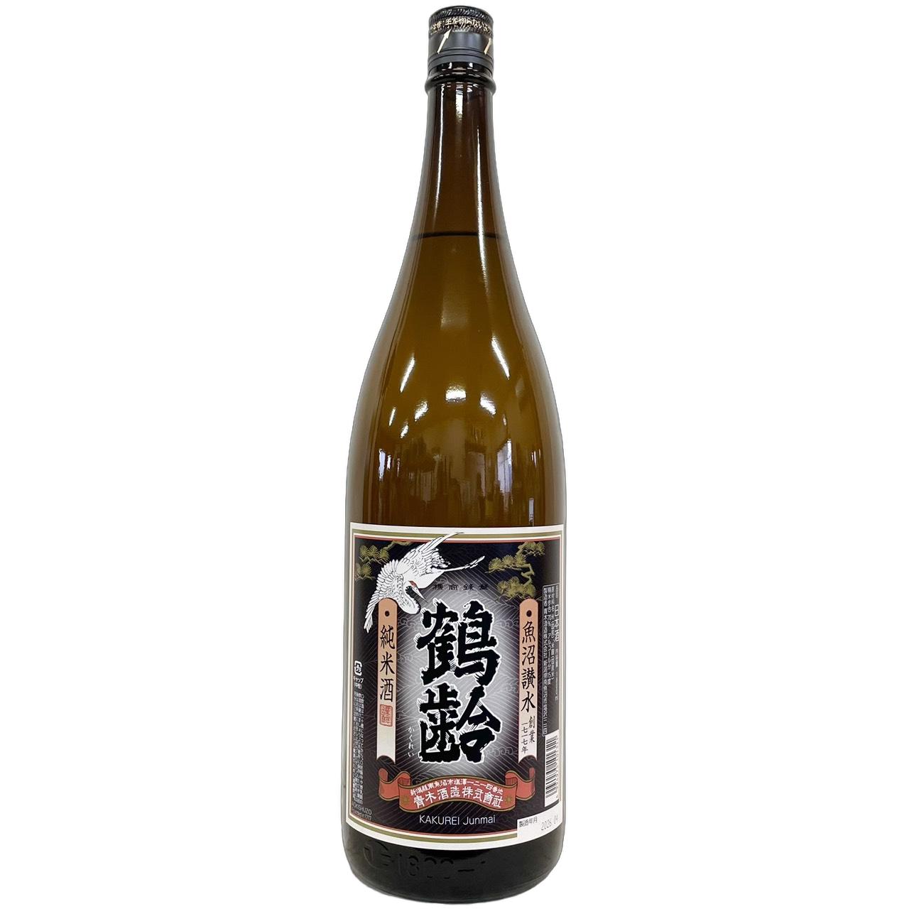 鶴齢　純米酒 [1800ml] [青木酒造] [新潟]