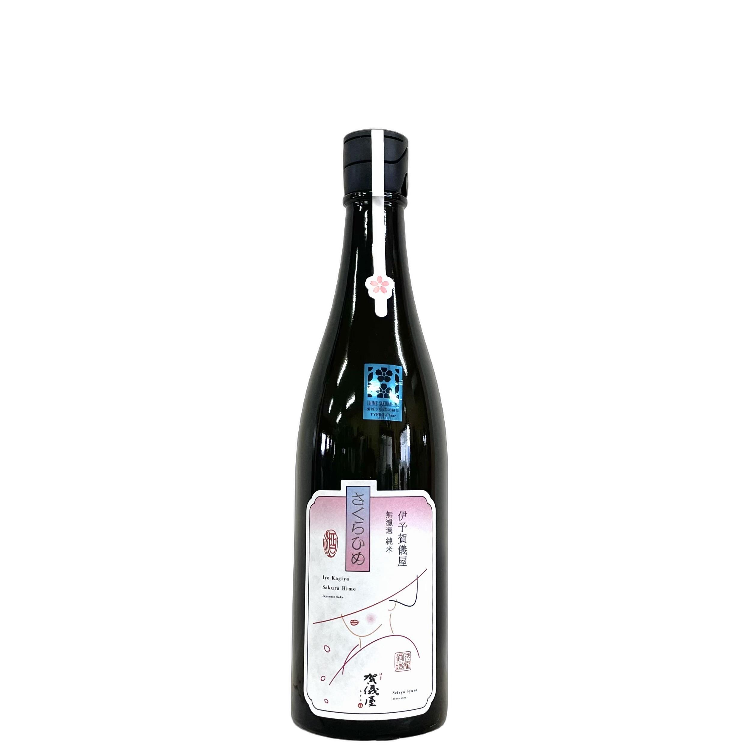 伊予賀儀屋　無濾過　純米　さくらひめ　美しラベル　瓶火入 [720ml] [成龍酒造] [愛媛]