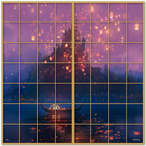 障子紙 ディズニープリンセス 塔の上のラプンツェル 幅92cm×長さ182cm 2枚組 アサヒペン 障子紙 おしゃ..