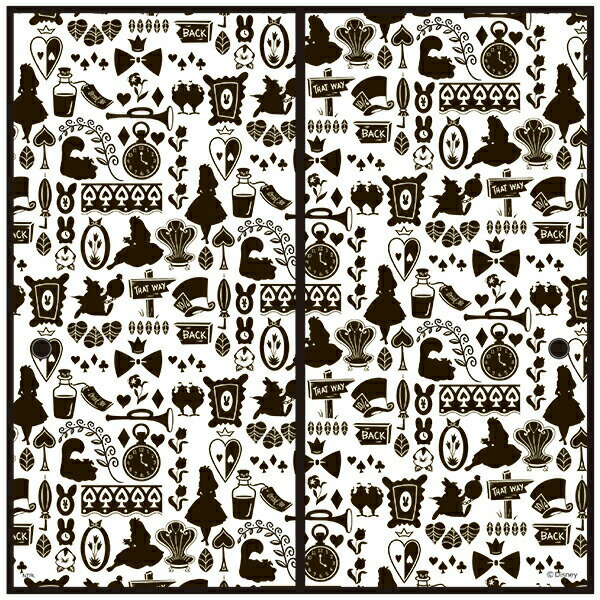 襖紙 ディズニープリンセス ふしぎの国のアリス 幅92cm×長さ182cm 2枚組 アサヒペン ふすま紙 ふすま ..