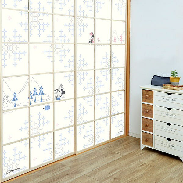 障子紙 ディズニー ミッキー&ミニー 幅92cm×長さ182cm 2枚組 アサヒペン 障子紙 おしゃれ 障子 のり貼..
