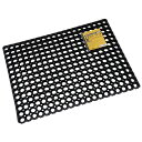 玄関マット 屋外 有孔ラバーマット ×4枚 60cm×80cm×2.2cm RM-6080C アサヒペン 玄関 ドアマット 泥落としマット 屋外玄関マット 滑り止めマット 屋外マット