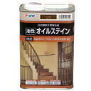オイルステイン 油性オイルステイン 1L チーク アサヒペン ウッドステイン ステイン塗料 ステイン 油性 木材塗料 油性塗料 工作 家具 屋内 着色