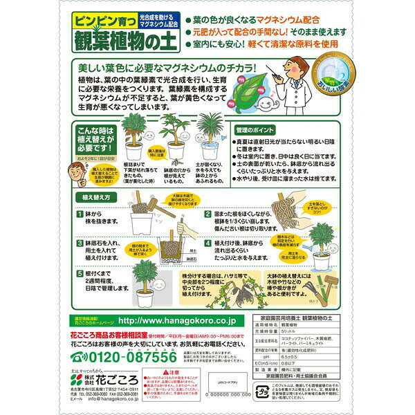 培養土 観葉植物の土 5L 花ごころ 培養土 観葉植物 土 観葉植物 培養土 観葉植物 ...