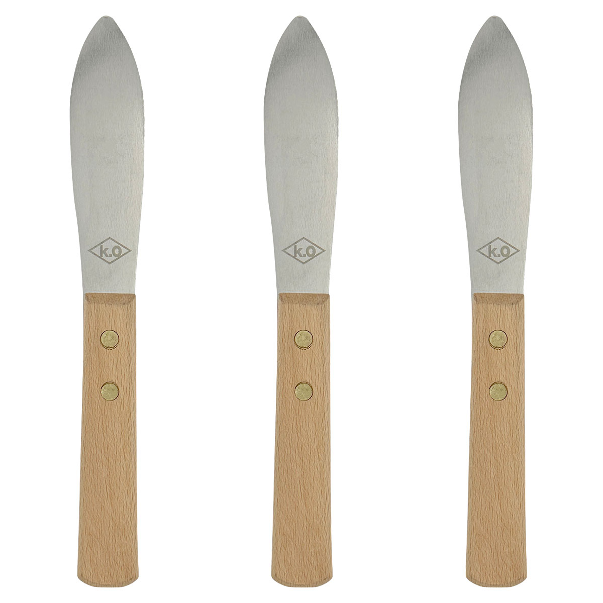 コーキング 仕上げヘラ 神指 本体 L KO-KHL ×3本 ハンディ・クラウン 尾崎亀商店 プロ仕様 下地 サッシ..