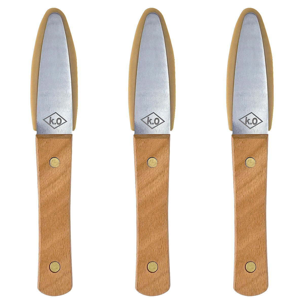 コーキング 仕上げヘラ 円熟 本体＋アメゴム 3mm KO-EHA ×3本 ハンディ・クラウン 尾崎亀商店 プロ仕様..