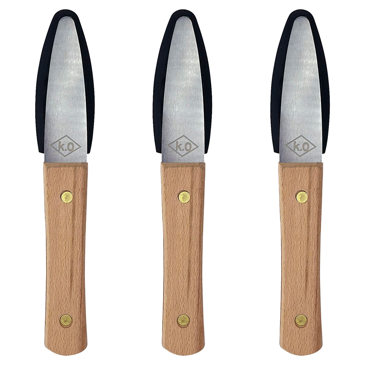 コーキング 仕上げヘラ 円熟 本体＋NBR系発砲ゴム ブラック 5mm KO-EHB ×3本 ハンディ・クラウン 尾崎..