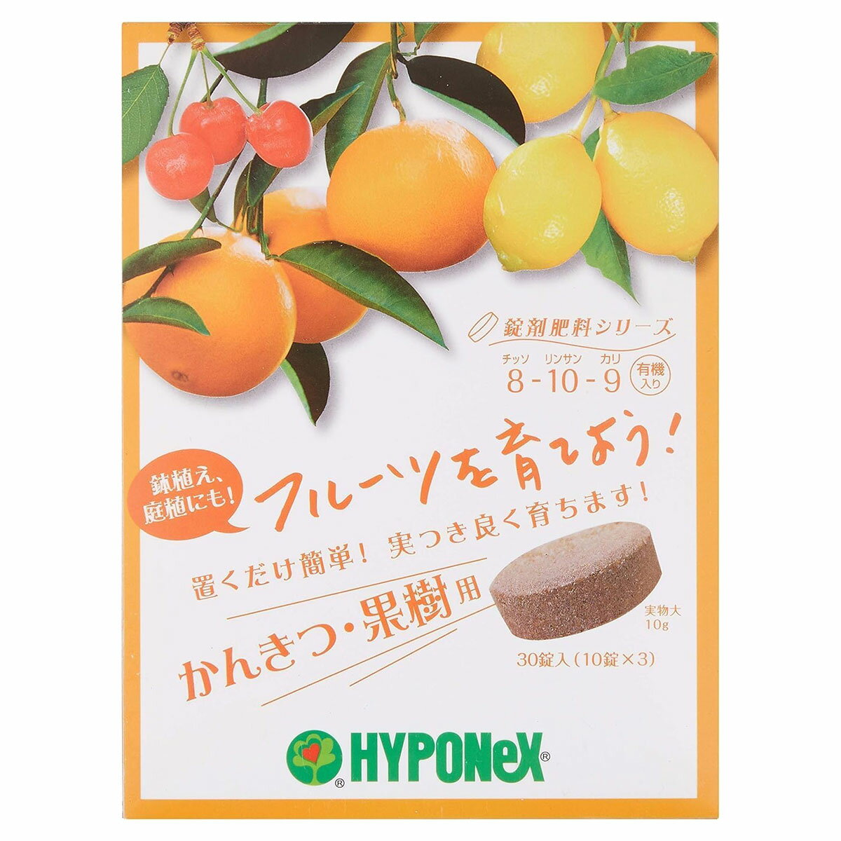 果樹栽培に最適実つきを良く元気に育てますかんきつ・果樹に必要な肥料成分と、鉄などの微量要素を配合していますので、丈夫な株をつくり、味の良い果実がたくさん実ります。早く効く成分と、ゆっくり効く有機質を配合していますので、安定した効果が約1〜2...