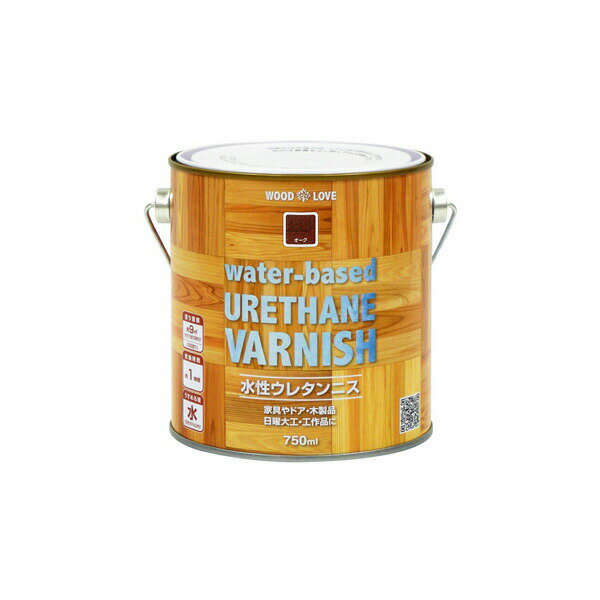 ニス WOOD LOVE 水性ウレタンニス 750ml オーク ニッペ ウレタンニス 水性 水性ニス 木材塗料 水性塗料..