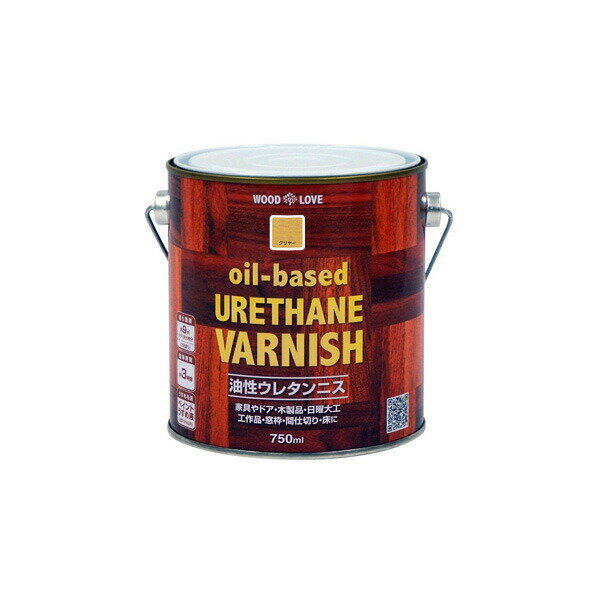 ニス WOOD LOVE 油性ウレタンニス 750ml クリヤー ニッペ ウレタンニス 油性 油性ニス フローリング ニス 木材塗料 油性塗料 ウレタン塗料 木製