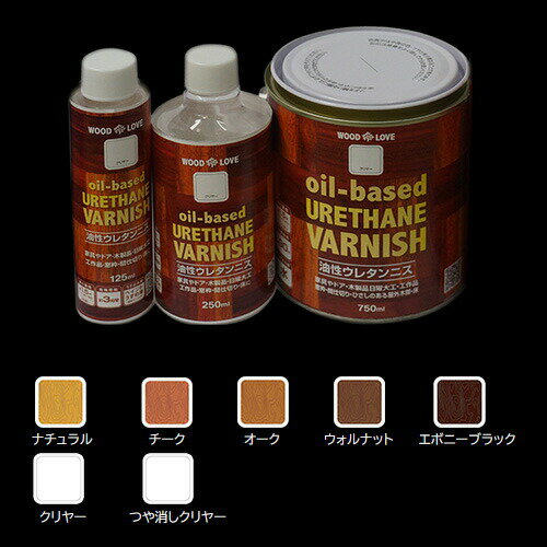 ニス WOOD LOVE 油性ウレタンニス 750ml つや消しクリヤー ニッペ ウレタンニス 油...